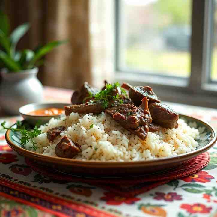 Afghan Mastawa Best Lamb Over Rice Recipe